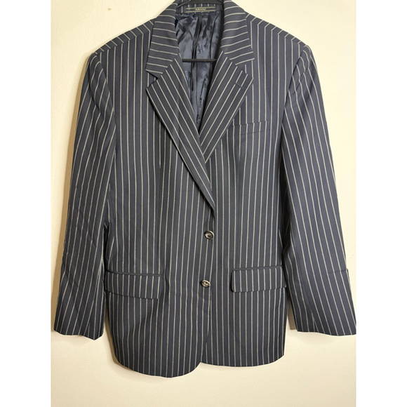 Versace Other - Men's Versace Navy White Pinstripe Blazer
